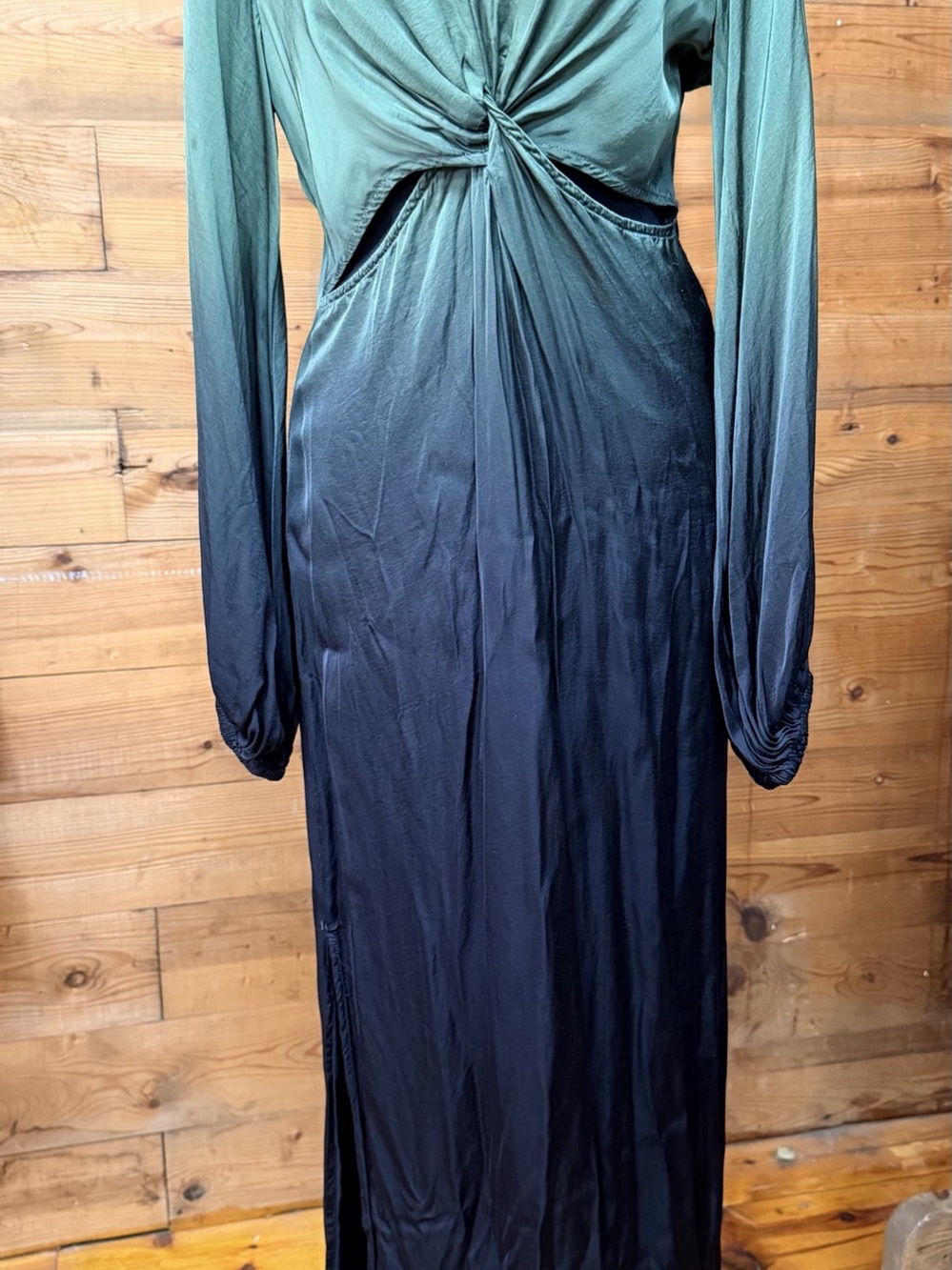 YFB Maxi Dress in Green & Blue Size Small Like New